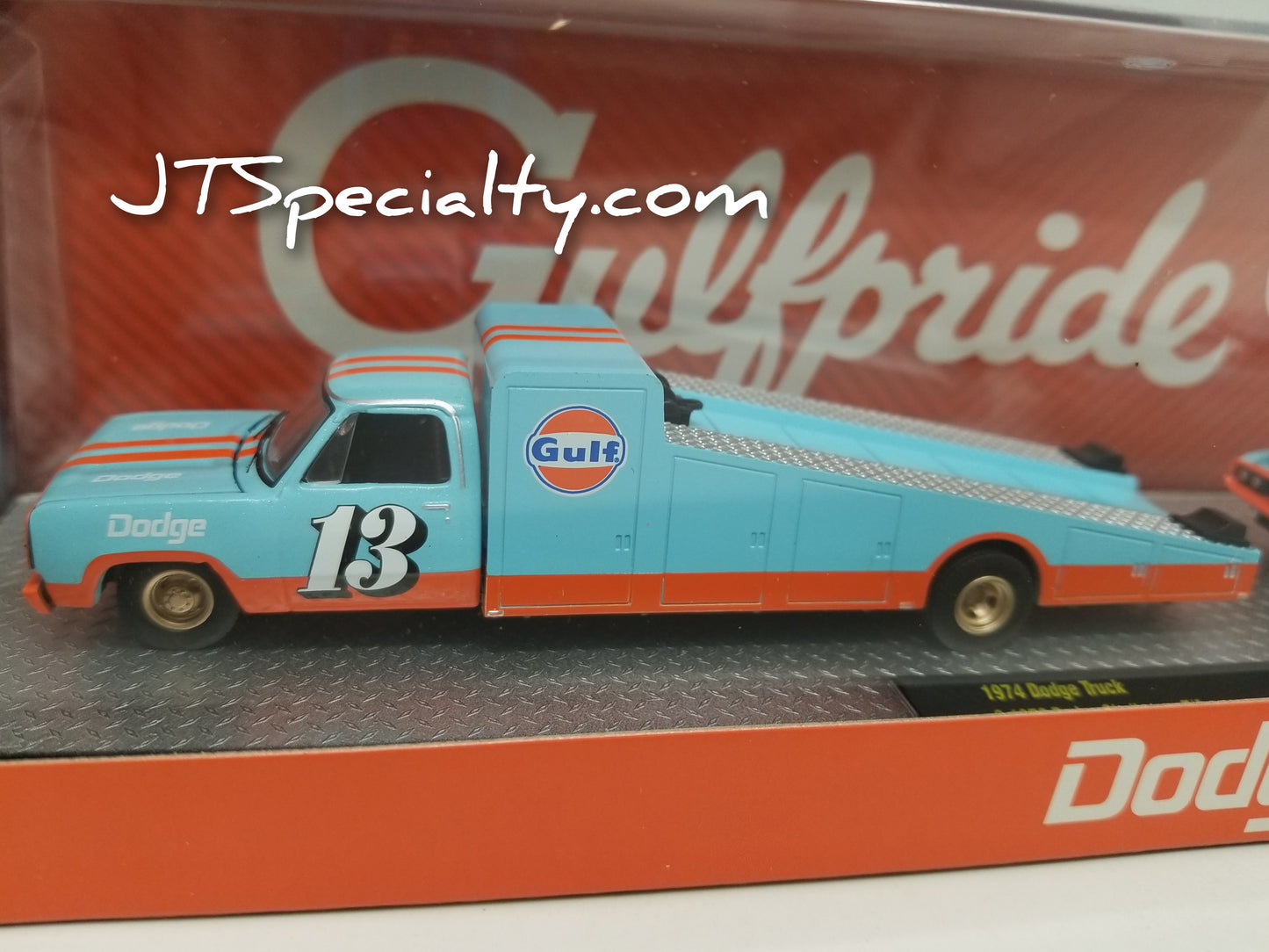 M2 1974 Dodge Truck & 1970 Challenger T/A - Auto Hauler - GULF