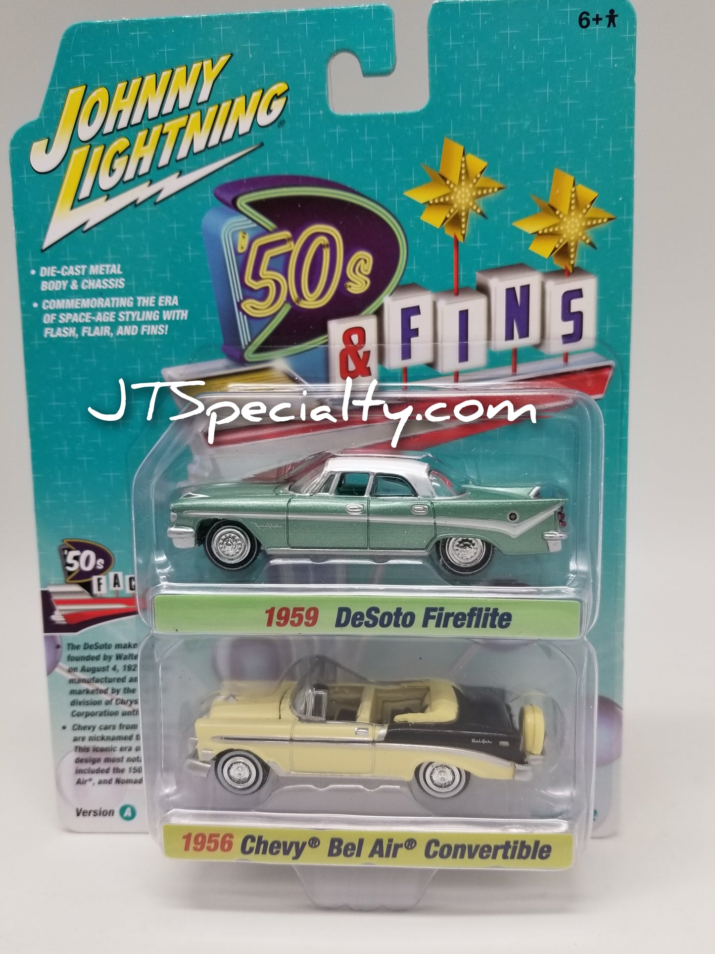 JL 2 Pack - 1959 DeSoto Fireflite & 1956 Chevy Bel Air Convertible
