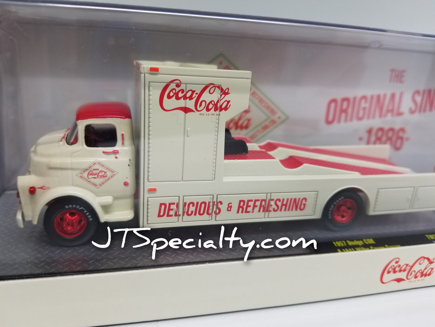 M2 CHASE 1957 Dodge COE & 1941 Willys Coupe Gasser - Coca-Cola Auto Hauler