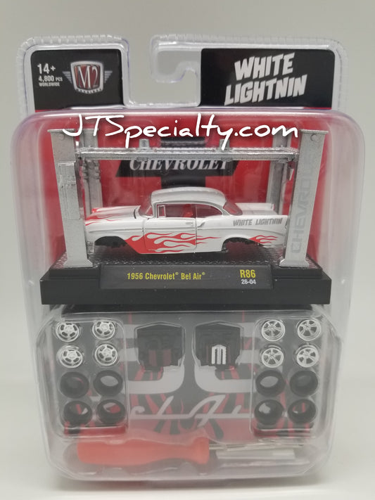 M2 1956 Chevrolet Bel Air - White Lightnin - Model Kit