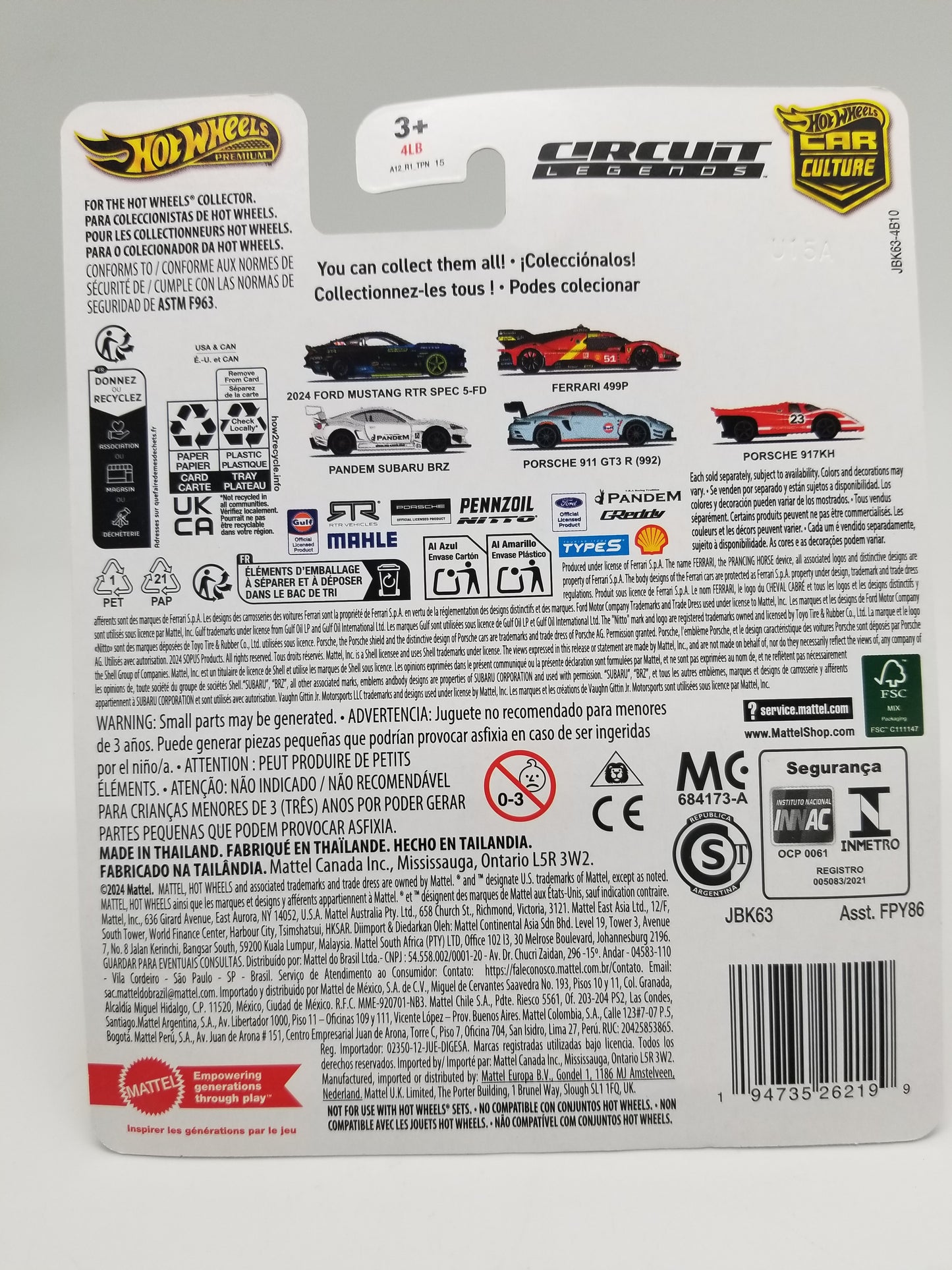 Hot Wheels Circuit Legends Porsche 917KH