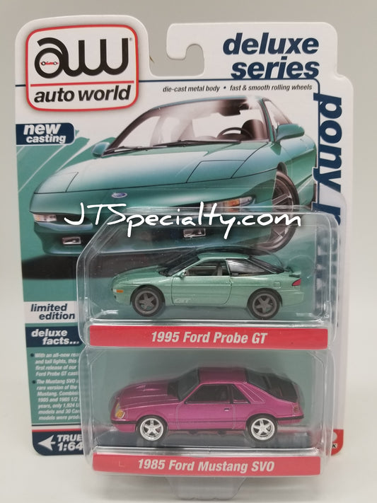 AW Ford 2 Pack - 1995 Ford Probe GT & 1985 Ford Mustang SVO