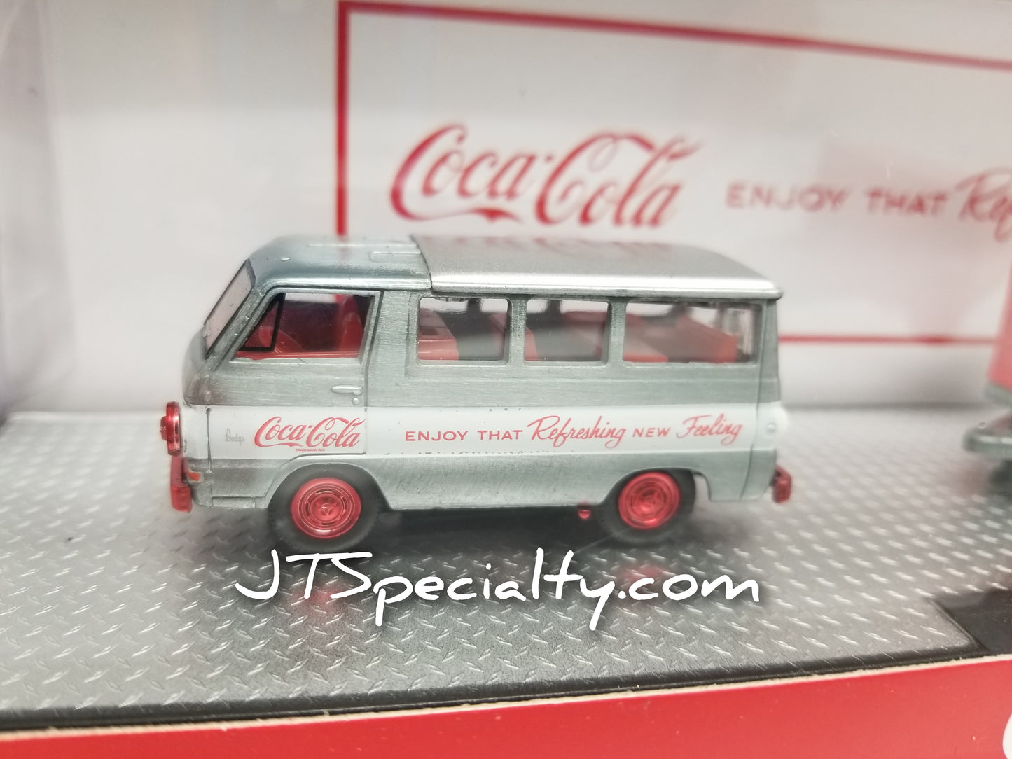 M2 SUPER CHASE 1964 Dodge A100 Camper & 1966 Charger Gasser Auto Hauler - Coca-Cola