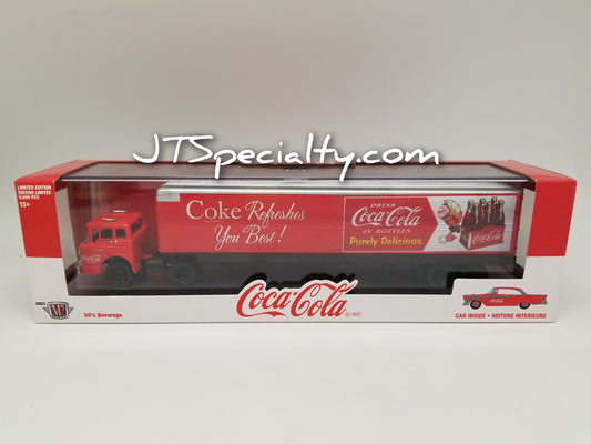 M2 1957 Ford C-600 & 1957 Fairlane 500 Auto Hauler - Coca-Cola