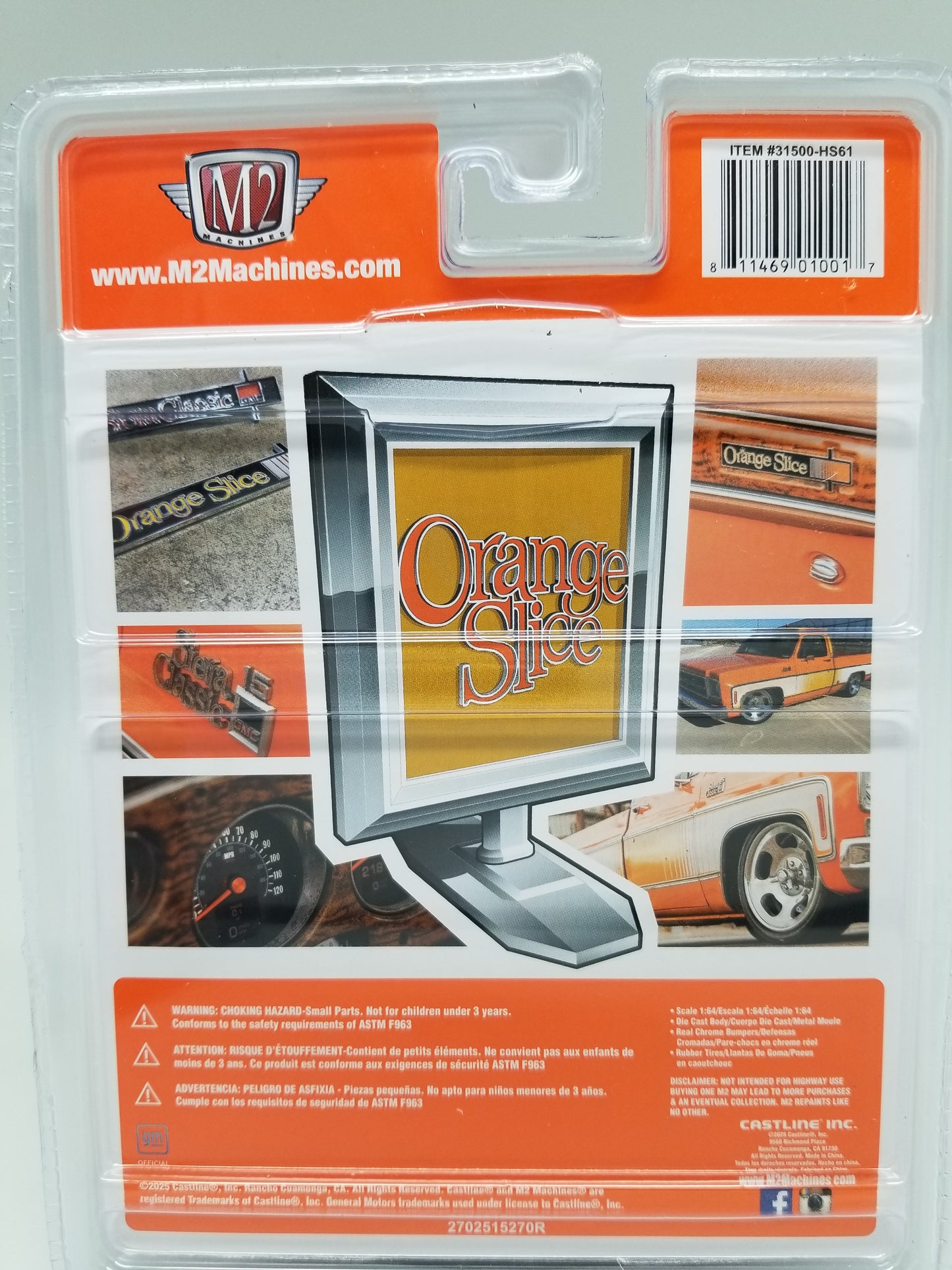 M2 CHASE 1976 GMC Sierra Grande 15 "Orange Slice" - HOBBY SPECIAL