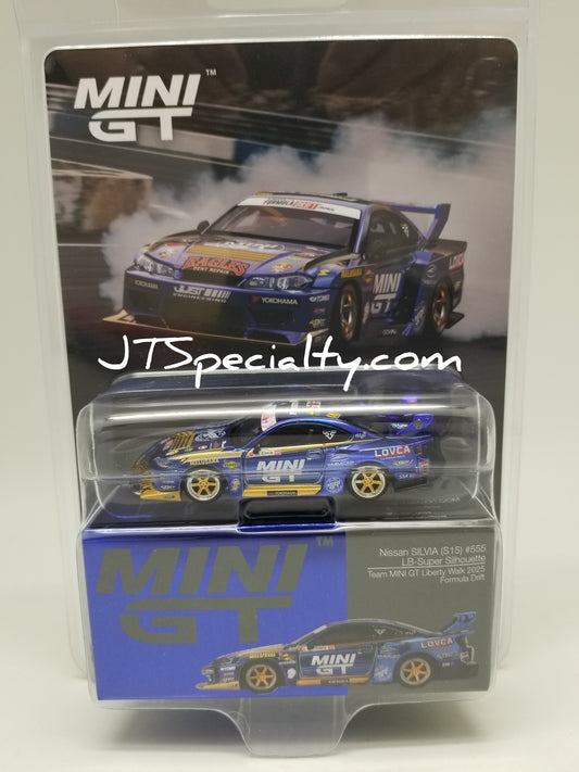 Mini GT 1157 - Nissan LB-SS S15 #555 2025 Formula Drift BL