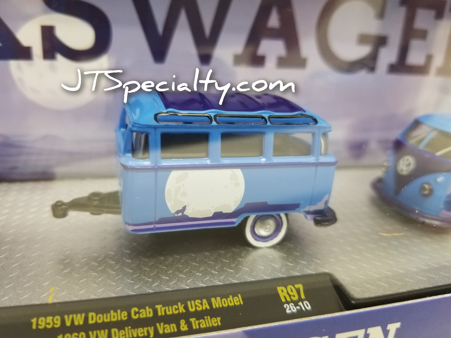 M2 1959 VW Double Cab Truck & 1960 VW Delivery Van & Trailer - Auto Hauler