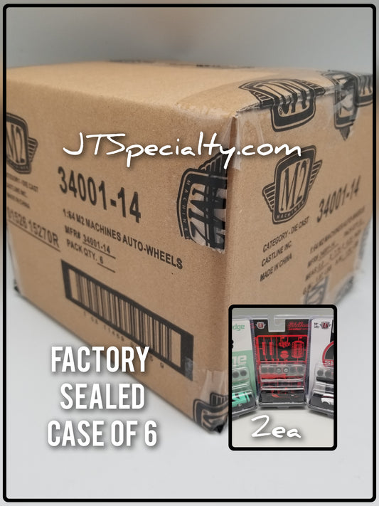 M2 34001-14 Auto Wheels - (SEALED CASE of 6 (2ea))