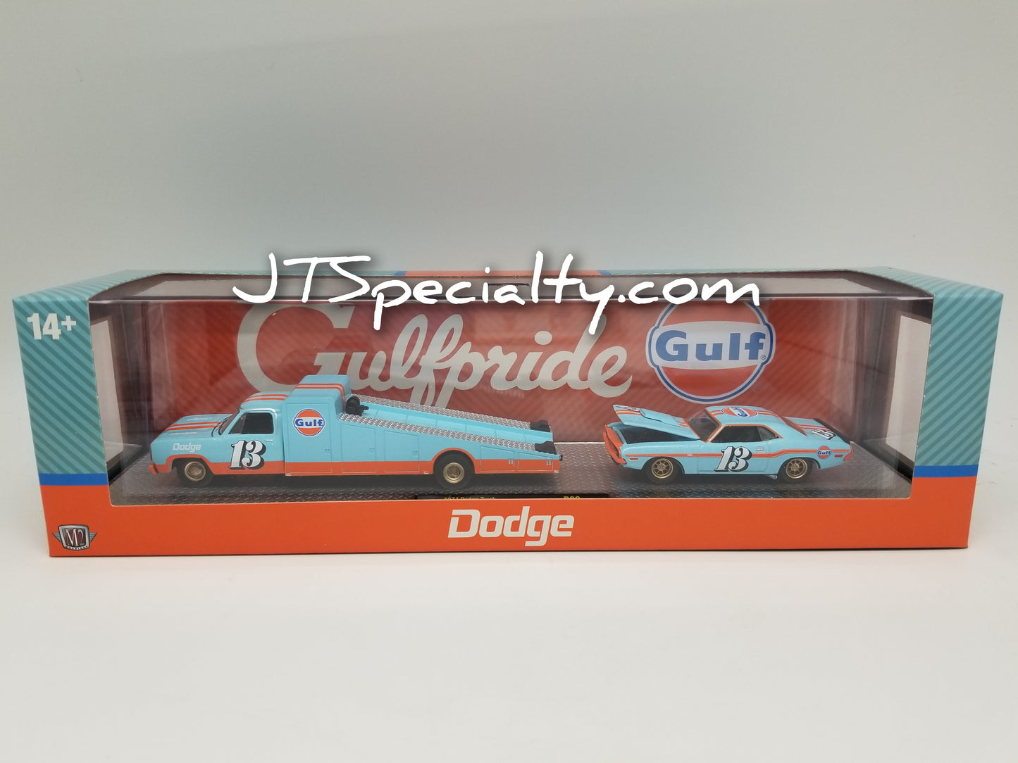 M2 1974 Dodge Truck & 1970 Challenger T/A - Auto Hauler - GULF