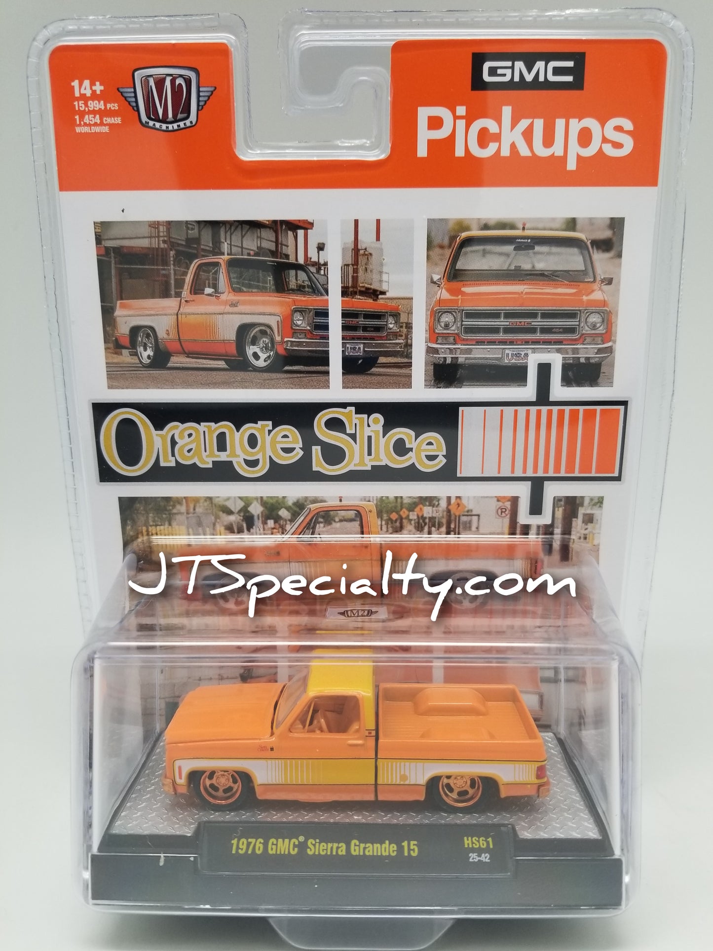 M2 CHASE 1976 GMC Sierra Grande 15 "Orange Slice" - HOBBY SPECIAL