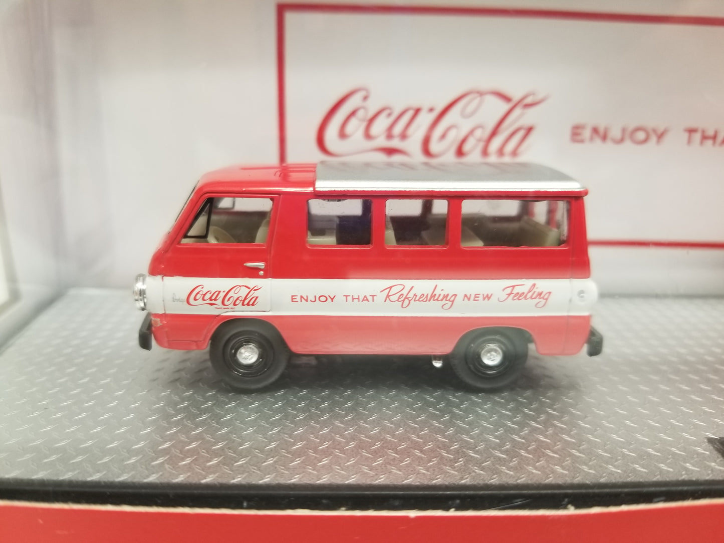 M2 1964 Dodge A100 Camper Van & 1966 Charger Gasser Auto Hauler - Coca-Cola