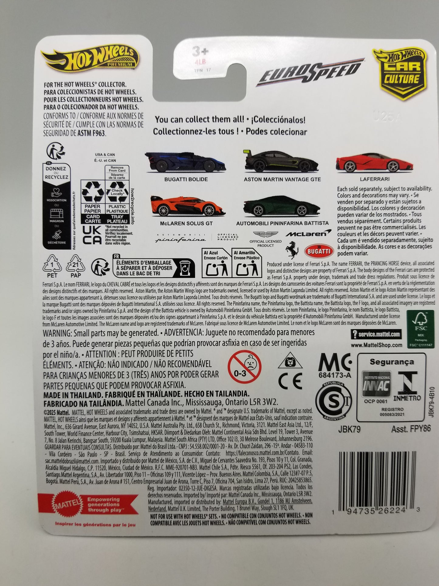 Hot Wheels 2025 Car Culture EURO SPEED - Aston Martin Vantage GTE