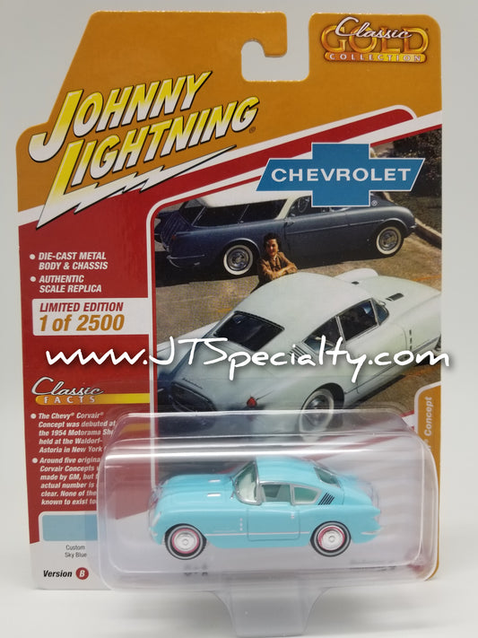 JL 1954 Chevy Corvair Concept - Sky Blue - Classic Gold