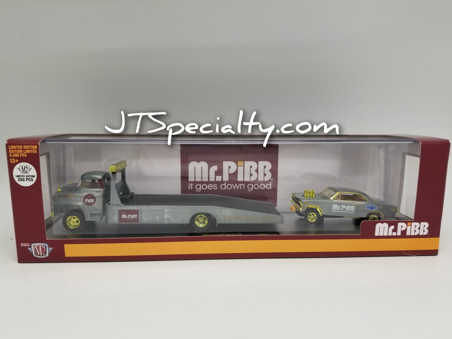 M2 SUPER CHASE  1958 Chevrolet Spartan LCF & 1967 Nova Gasser - Mr. PiBB Auto Hauler