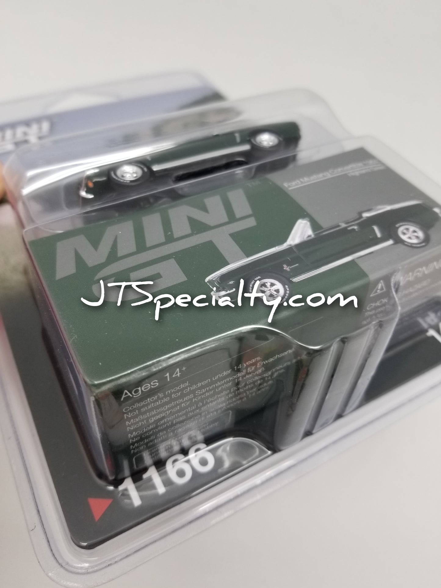 Mini GT 1166 - 1964 Ford Mustang Convertible Highland Green