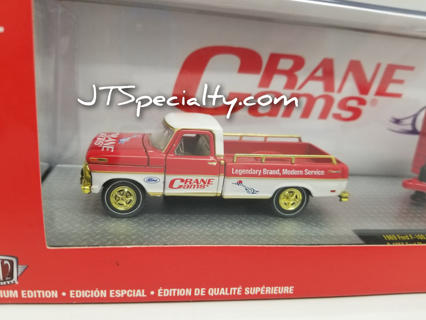 M2 CHASE 1969 Ford F-100 Ranger Truck & 1966 Mustang Gasser - Crane Cams Auto Hauler