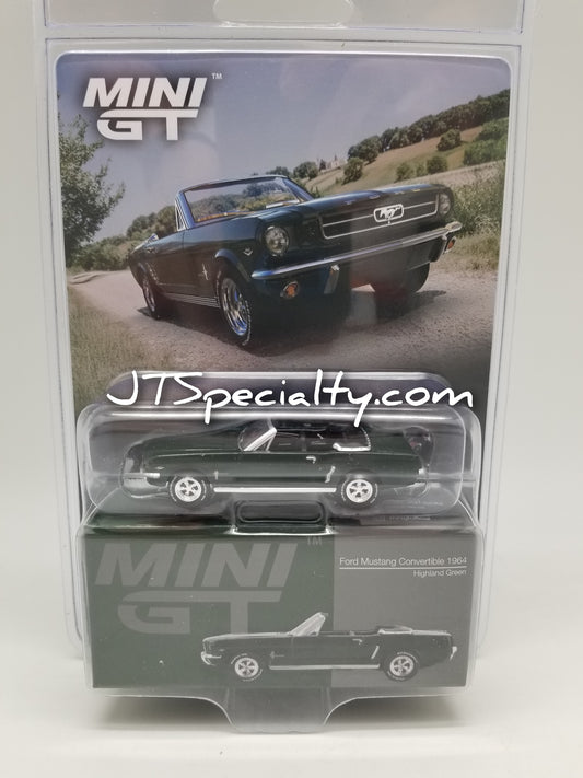 Mini GT 1166 - 1964 Ford Mustang Convertible Highland Green