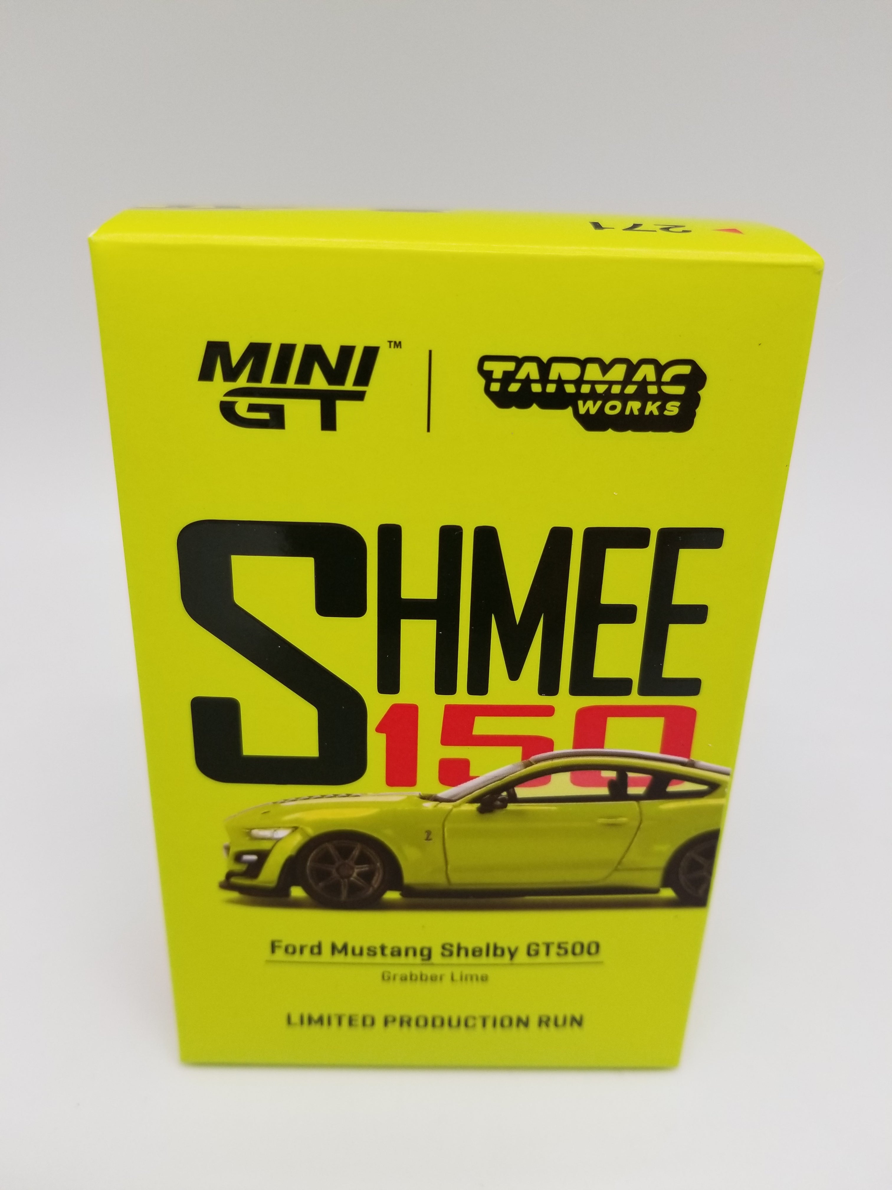 Mini GT 0271 - Tarmac Works - SHMEE150 Shelby GT500 - GRABBER LIME