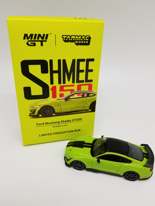 Mini GT 0271 - Tarmac Works - SHMEE150 Shelby GT500 - GRABBER LIME