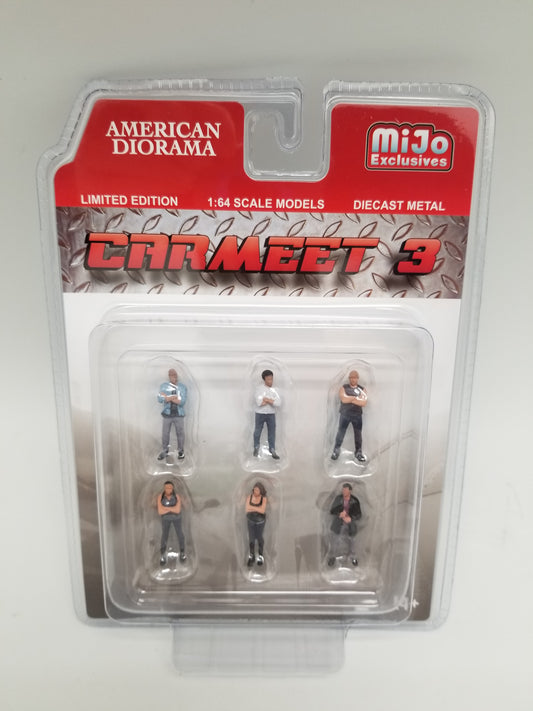 American Diorama CARMEET 3 Diecast Figures