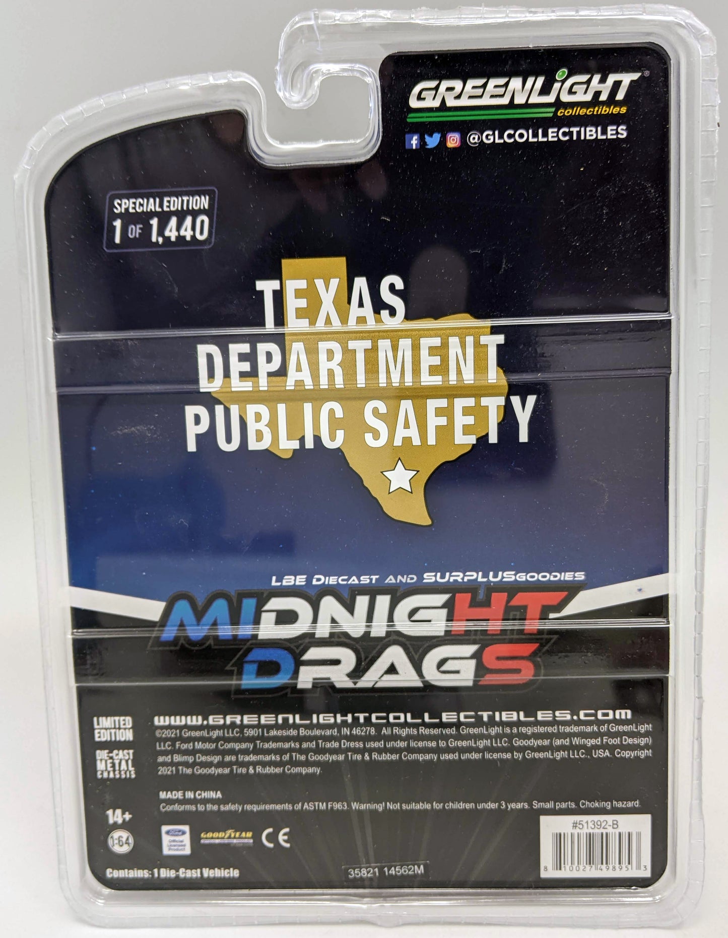 GL - 1993 Ford Mustang - Midnight Drags Texas Highway Patrol