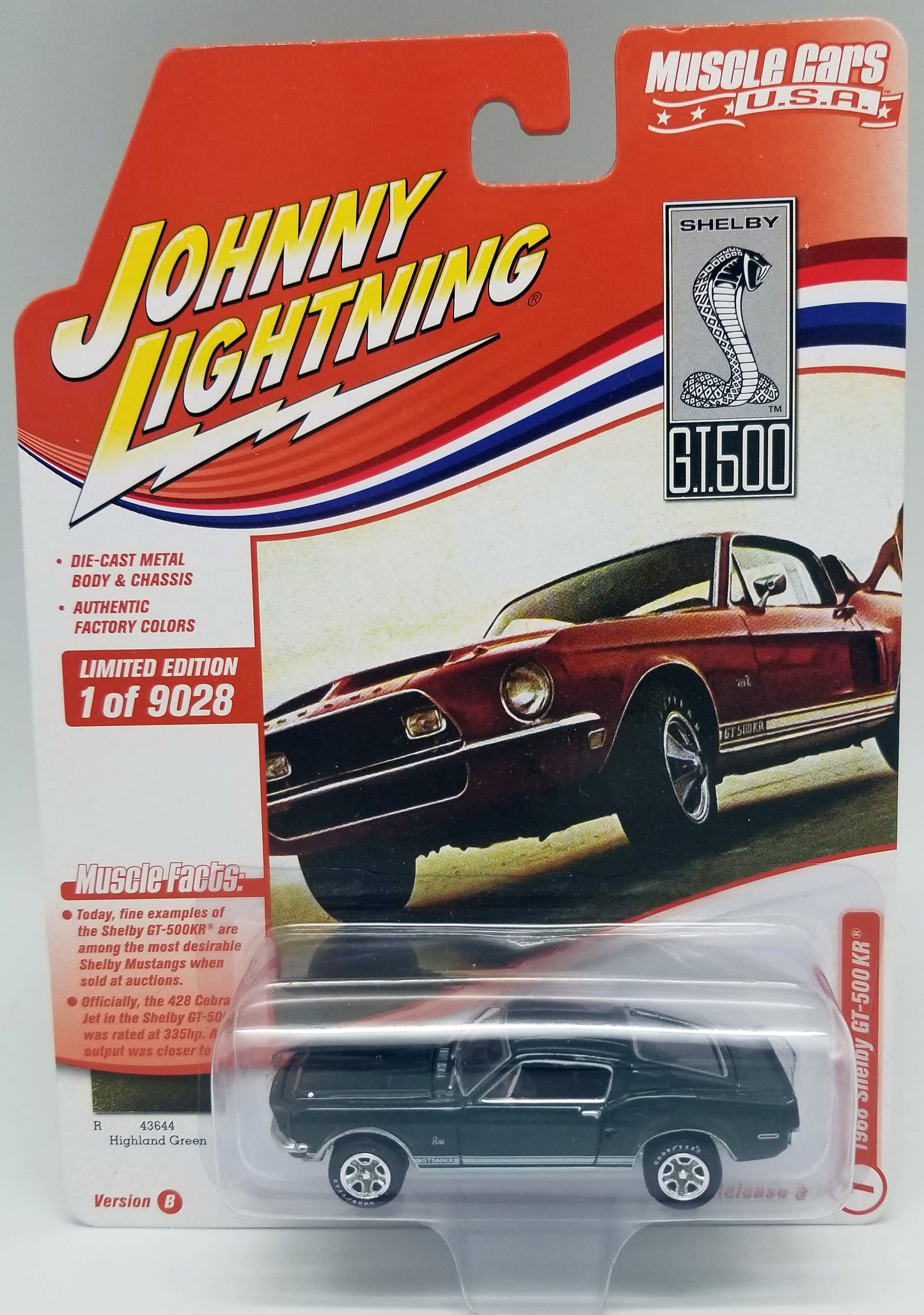 JL 1968 Ford Mustang Shelby GT500KR