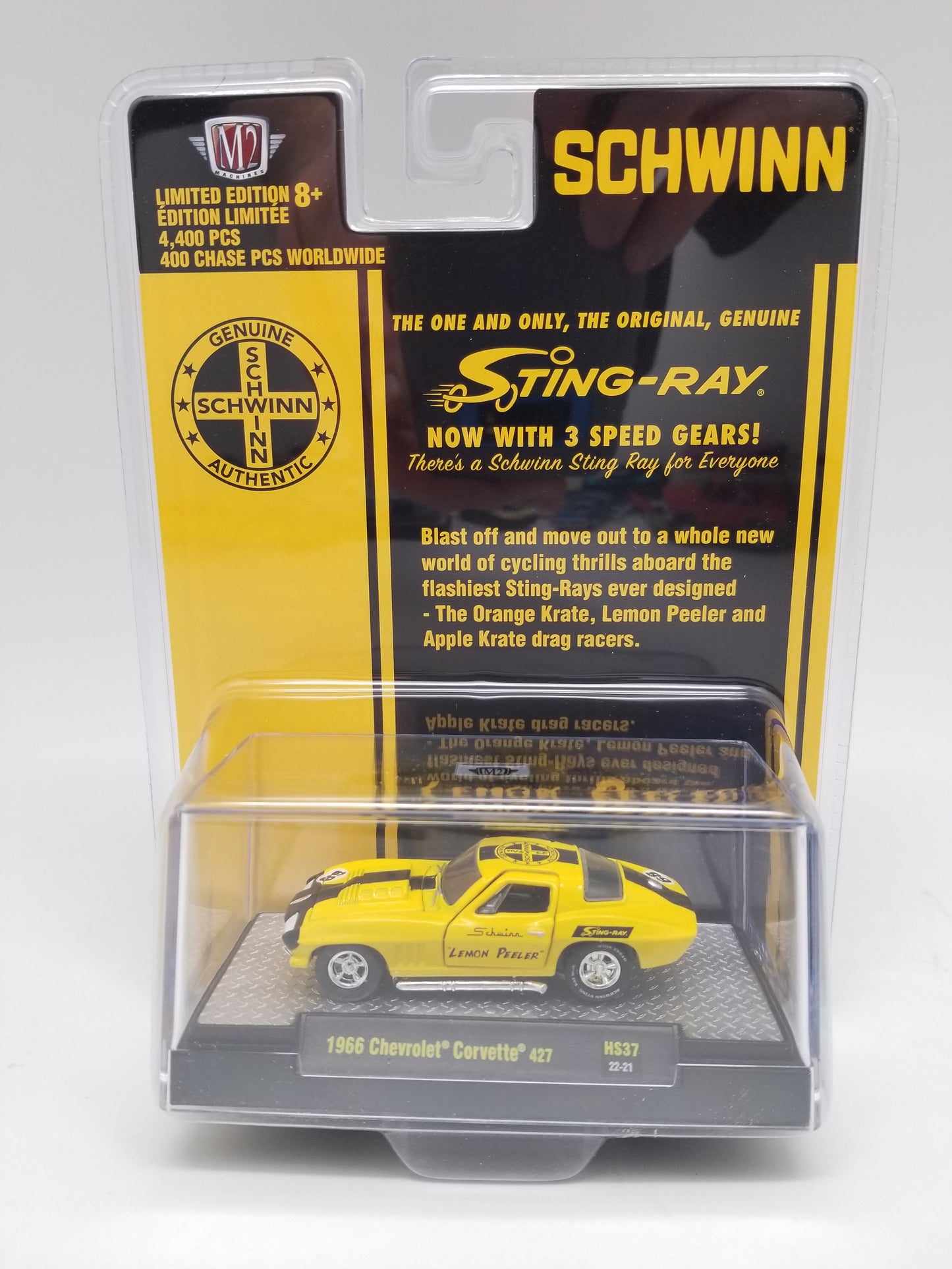 M2 1966 Stingray 'Schwinn Theme' Chevy Corvette - Lemon Peeler