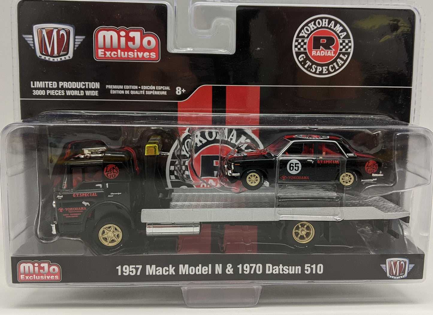 M2 1970 Datsun 510 on a 1957 Mack Tow Truck - MiJo Exclusive