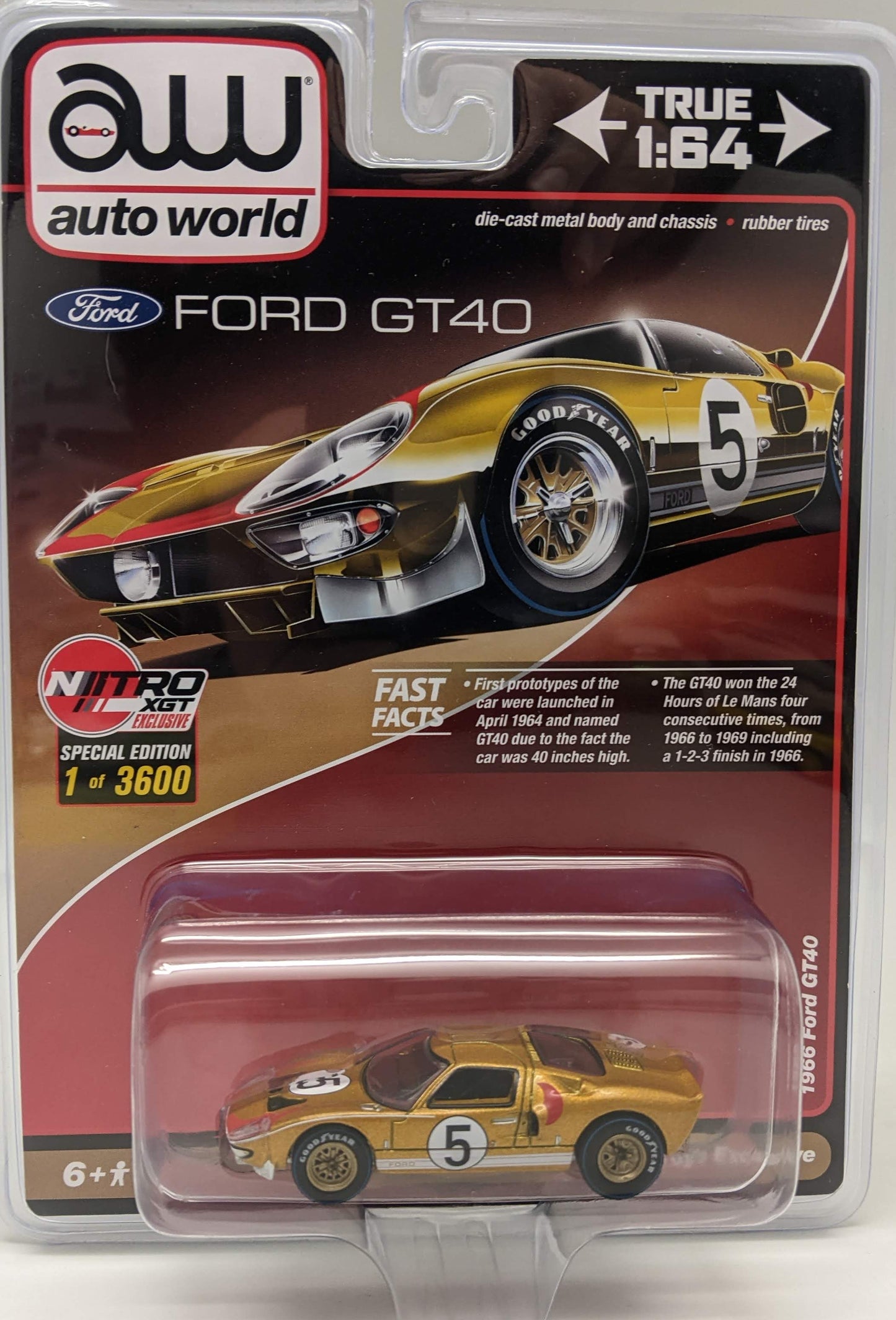 AW 1966 Ford GT40 Gold