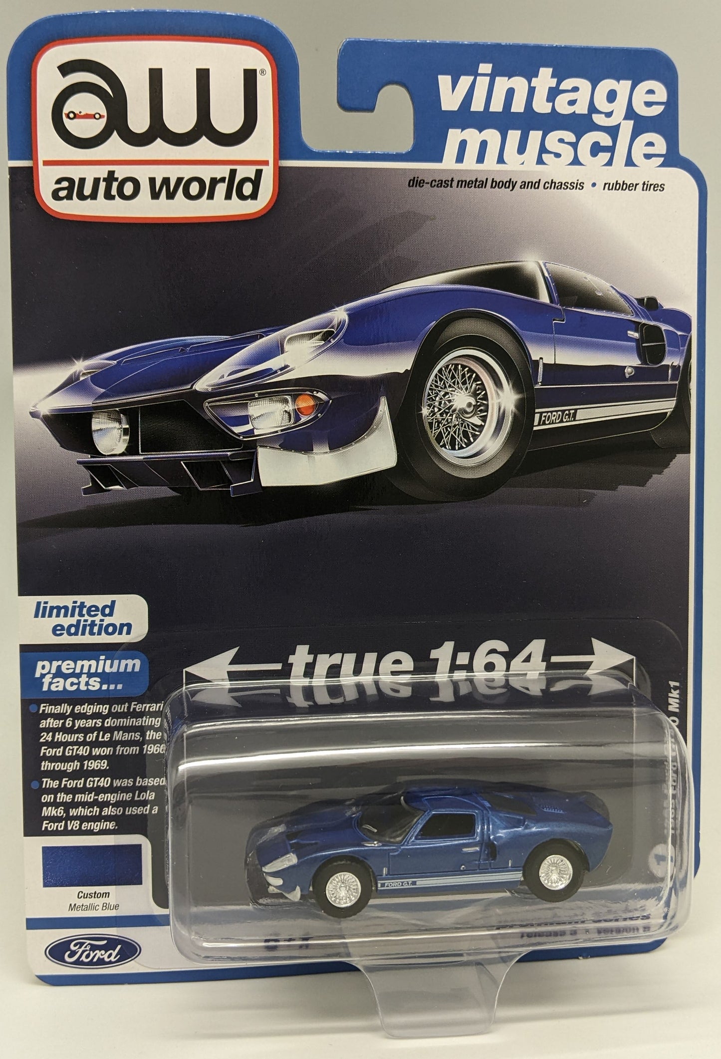 AW 1965 Ford GT40 Mk1 in Metallic Blue
