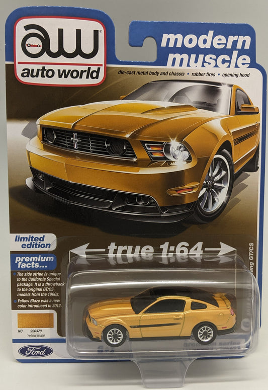 AW 2012 Ford Mustang GT/CS in Yellow Blaze