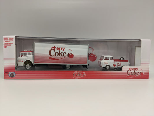 M2 1966 Ford C-950 Truck & 1964 Ford Econoline Truck Cherry Coke Auto Hauler