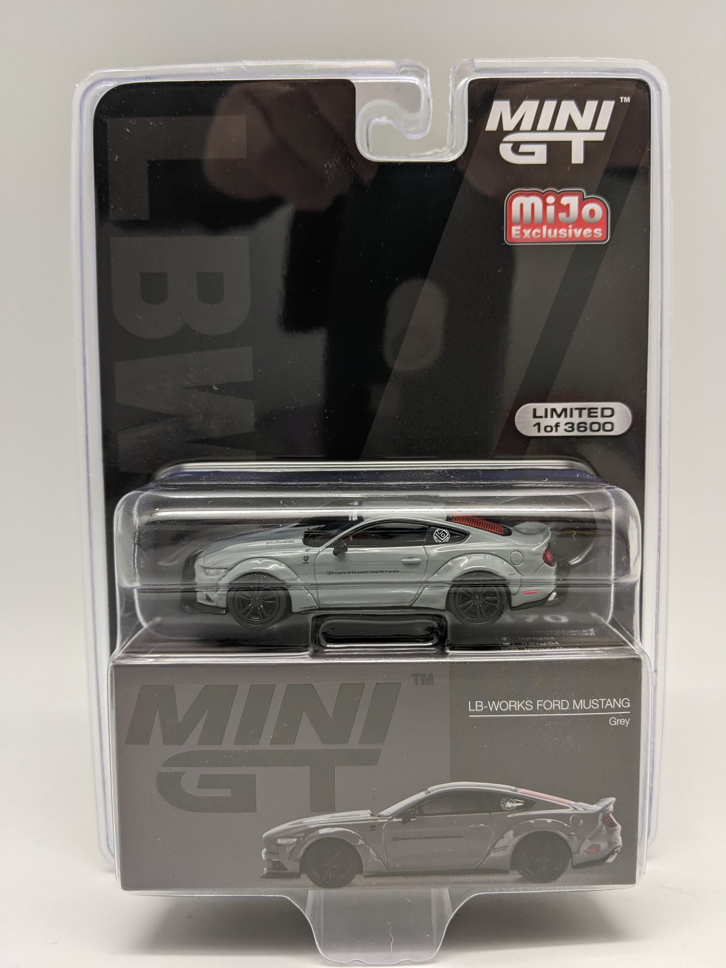 Mini GT 0470 - LB Works Ford Mustang - GREY