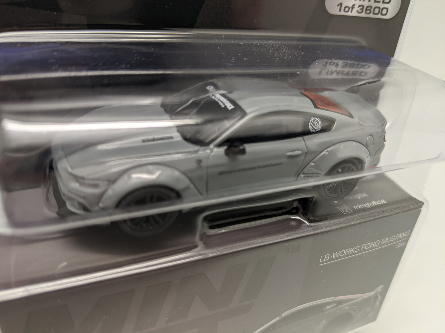 Mini GT 0470 - LB Works Ford Mustang - GREY